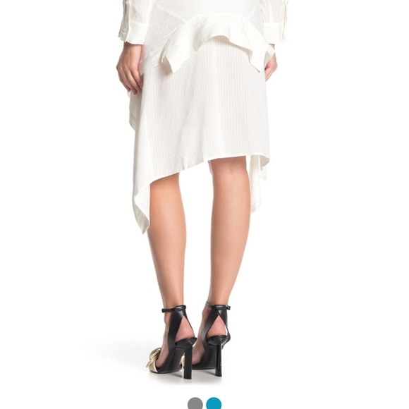 NWT: Long Sleeve Tie Front Shirt Dress - Picture 6 of 8